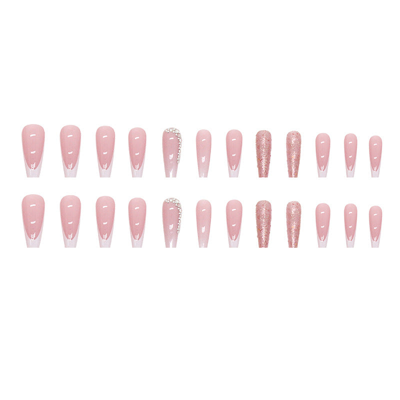 Venta al por mayor de plástico francés degradado Nail Art Chips
